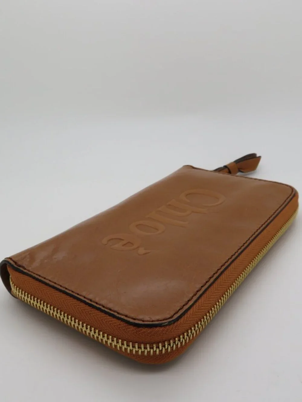 Chloé Nutmeg Brown Sheepskin Leather Wallet